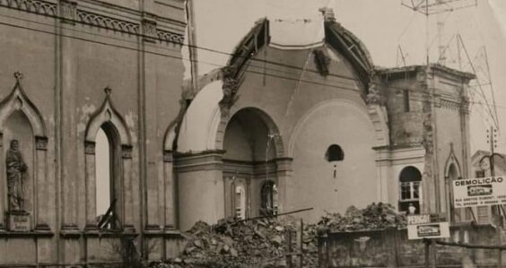 Demolição da Catedral Sant'Ana - 1978