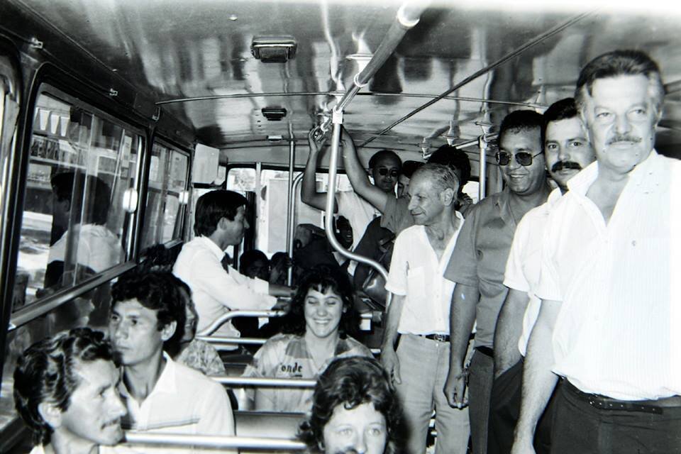 Inauguração da linha de ônibus São Francisco - Década de 1980