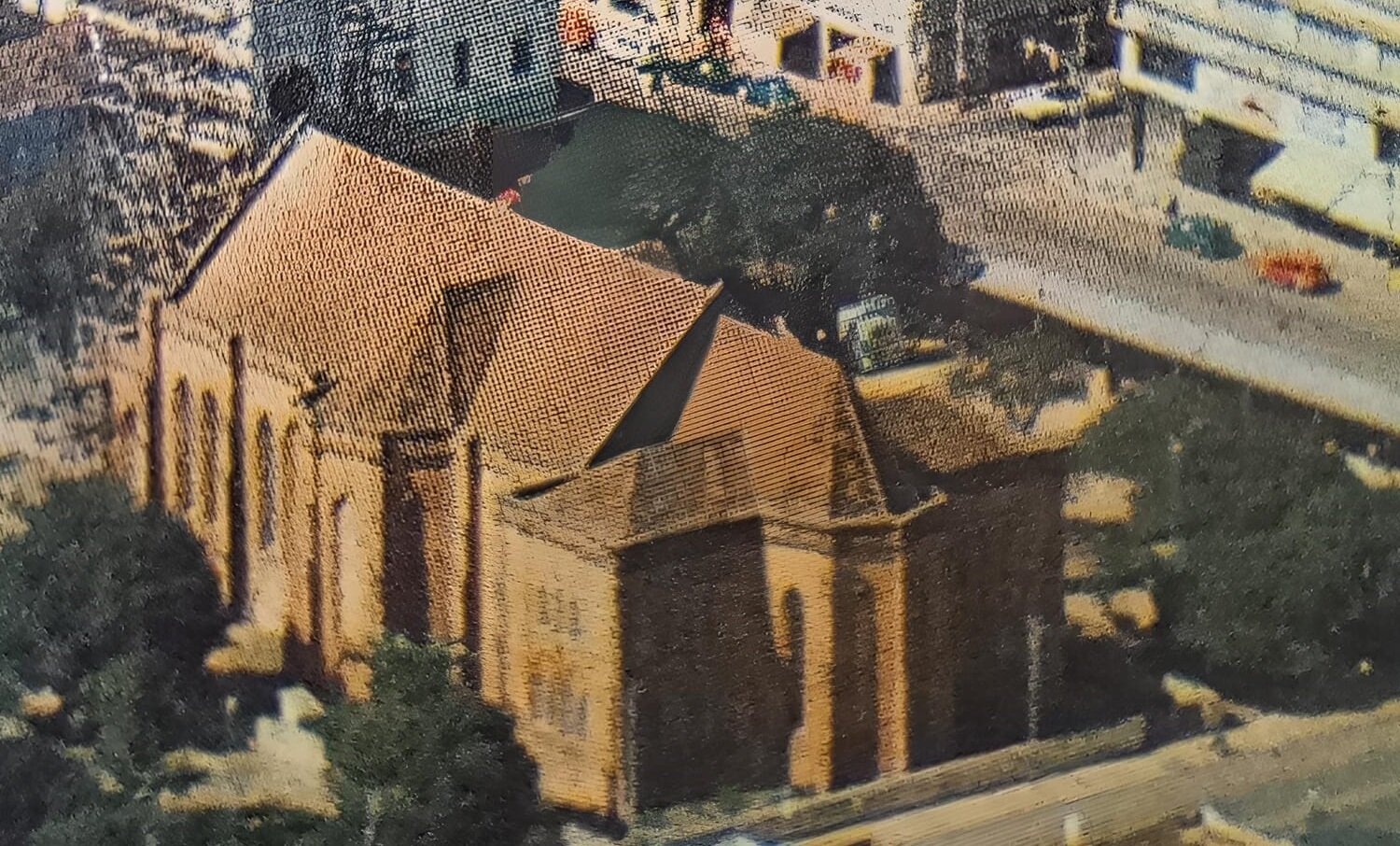 Vista aérea da Igreja dos Polacos - 1973